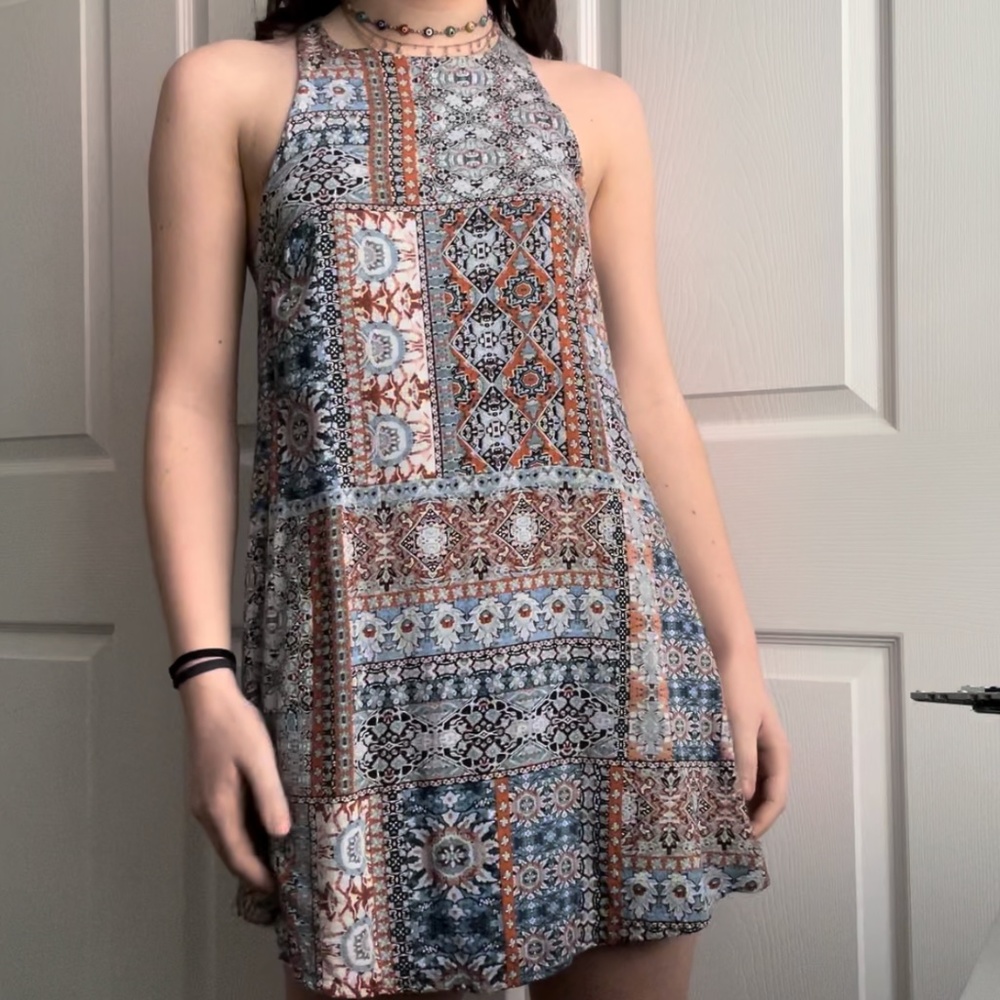 Multicolored Lulus 70's dress